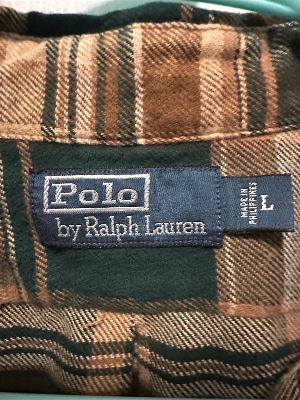 Polo by Ralph Lauren Green and Brown Plaid Shirt Jacket